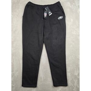 Antigua Victory Sweatpants Mens XL Black Philadelphia Eagles NFL Tapered New